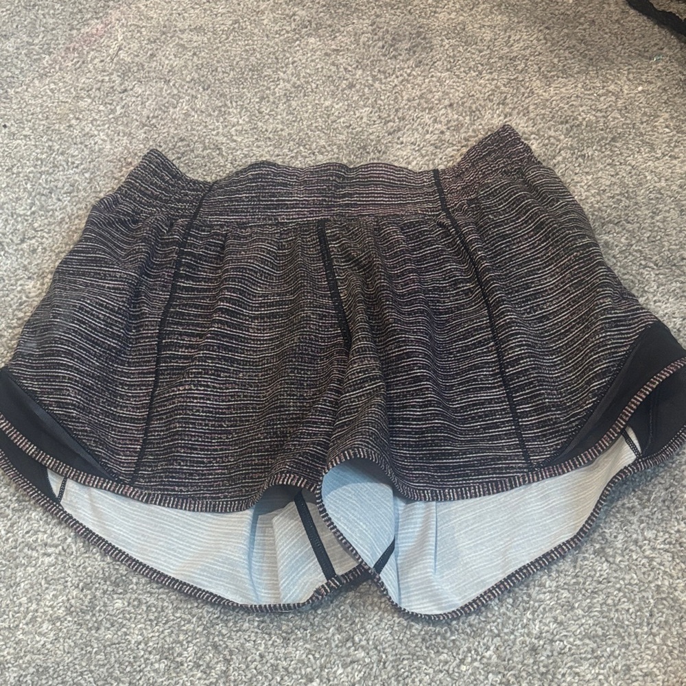 lululemon athletica Black and Gray Athletic Shorts
